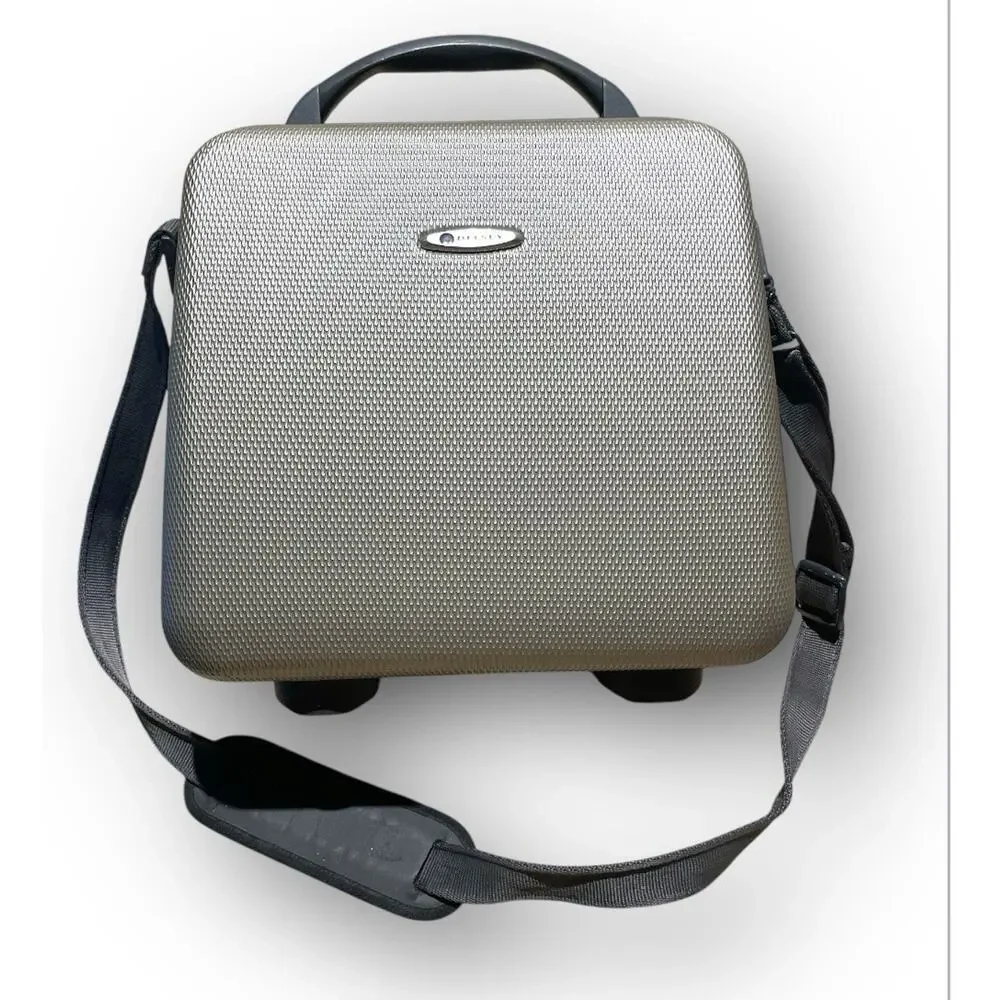 Delsey Hard Case Carry On‎ Luggage Shoulder Strap Combination Lock 13”x13”x8”